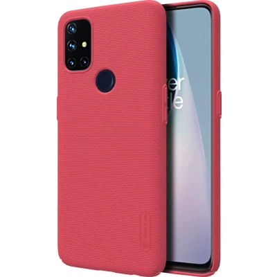 Afbeelding van Nillkin OnePlus Nord N10 5G Hoesje Super Frosted Shield Rood