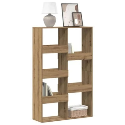 Afbeelding van vidaXL Boekenkast 100x33x155,5 cm bewerkt hout artisanaal eikenkleurig