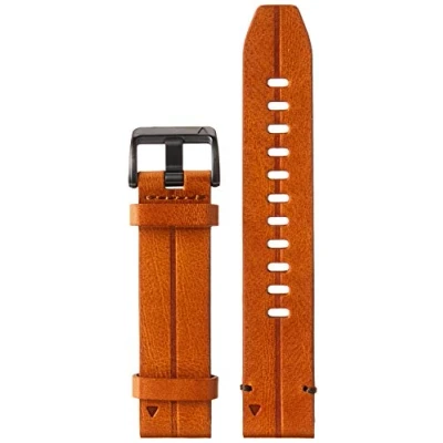 Afbeelding van Garmin QuickFit Chestnut lederen Horlogebandje 22mm Polsbandje Wearablebandje Bruin