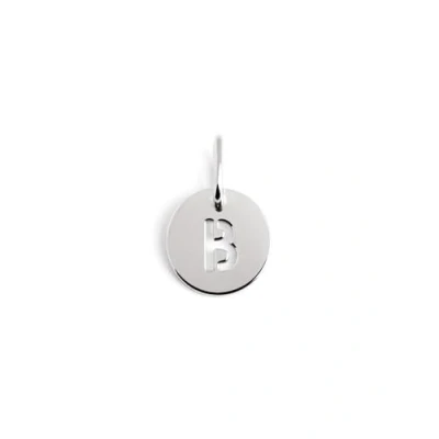 Afbeelding van Singularu Mini Medallion Letter damessieraden, Talla única, Sterling Zilver, Geen edelsteen