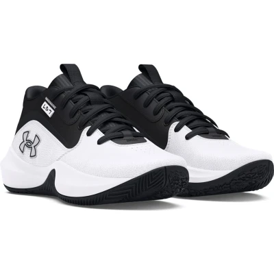 Afbeelding van Under Armour Court Performance Lockdown Basketbalschoenen voor kinderen, Maat: 39, White Leer/ synthetisch