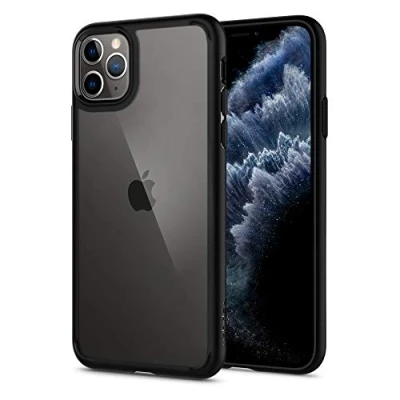 Image de Spigen Ultra Hybrid Series Coque de protection pour téléphone portable polycarbonate, polyuréthanne thermoplastique (TPU) noir Apple iPhone 11 Pro