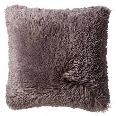 Afbeelding van Dutch Decor FLUFFY Sierkussen 60x60 cm superzacht XL kussen Driftwood taupe