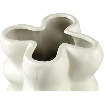 Afbeelding van PTMD Bloempot Baille 25x24x39 cm Keramiek Creme