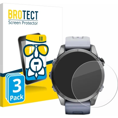 Afbeelding van BROTECT Screenprotector voor Garmin Fenix 7S (42 mm) Folie Beschermfolie Beschermglas transparant (3 Stuks)