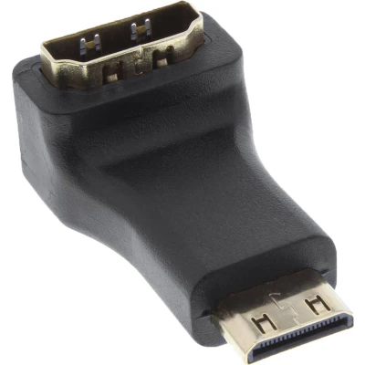 Afbeelding van Mini HDMI adapter 90 haaks naar beneden versie 1.4 (4K 30Hz)