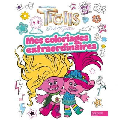 Image de Les Trolls Coloriages extraordinaires