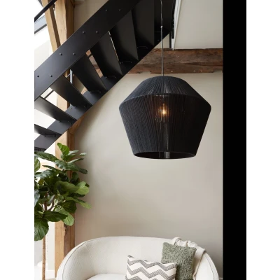 Afbeelding van Light&amp;living Hanglamp Ø71x58 cm AGARO zwart