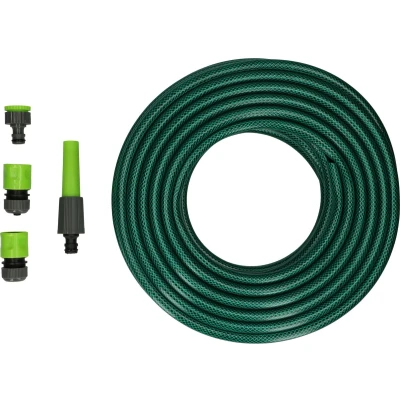 Afbeelding van Kinzo tuinslang 30 meter met sproeier en koppelstukken 5 delig