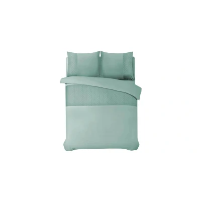Afbeelding van Dekbedovertrek Embossed Marseille Mintgroen 2 persoons (200x220), Kleur: Microvezel Groen Sleeptime Elegance Ga naar