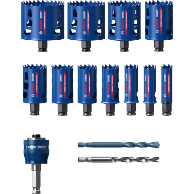 Afbeelding van Bosch Accessories EXPERT Tough 2608900447 Gatenzaagset 14 delig 20 mm, 22 25 32 35 40 44 51 60 64 76 mm stuk(s)