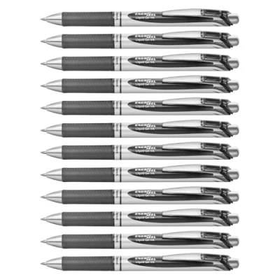 Afbeelding van Gelschrijver Pentel Energel BL77 zwart 0.4mm
