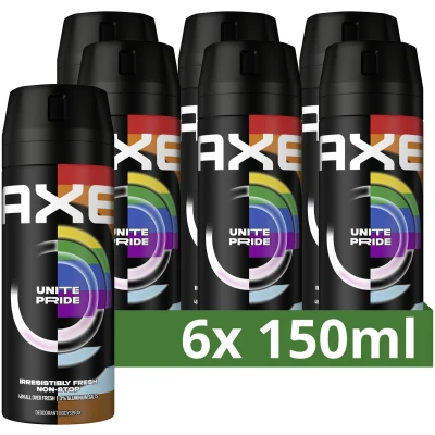 Afbeelding van 6x Axe Deodorant Bodyspray Unite 150 ml