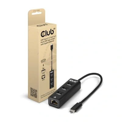Afbeelding van CLUB3D CSV 1549 interface hub USB Type C 5000 Mbit/s Zwart