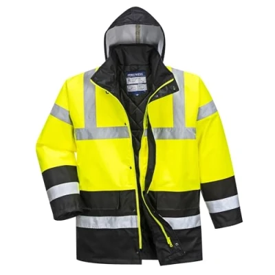 Afbeelding van Portwest Tweekleurige parka voor het verkeer, kleur: geel/zwart, maat: L, S466YBRL