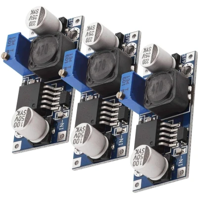 Afbeelding van AZDelivery 3 x LM2596S DC Voeding Adapter Step Down Module compatibel met Arduino inclusief E Book!