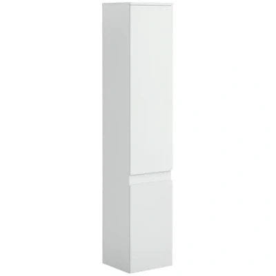 Afbeelding van kleankin Badkamerkast, 2 kasten, 3 verstelbare planken, moderne stijl, 30 x 28 152,5 cm, wit