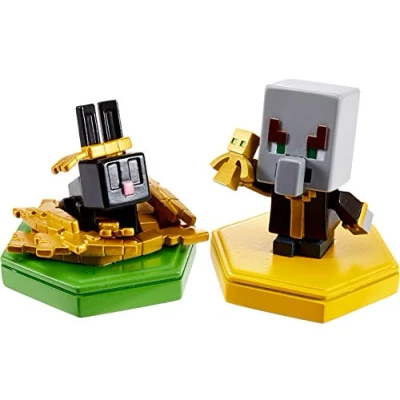 Afbeelding van Minecraft Earth GKT44 Evocateur &amp; Konijn geïnspireerde minifiguren met NFC chip voor augmented reality spelen, kinderspeelgoed,