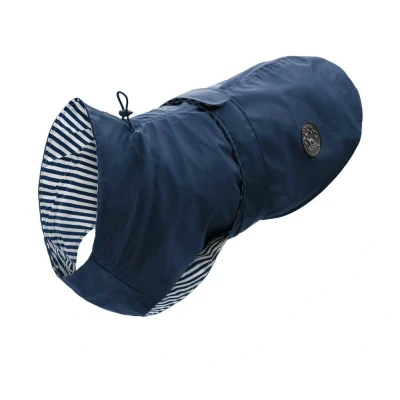 Afbeelding van Hunter regenmatel voor honden rug 55 cm waterproof nek 34 68 romp 56 70 BLAUW