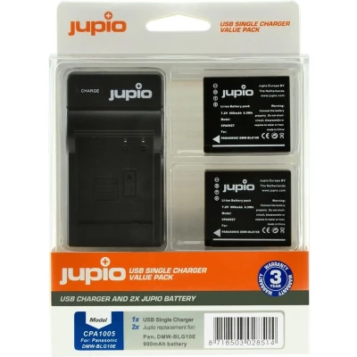 Afbeelding van Jupio Kit: 2x Battery DMW BLG10E + USB Single Charger