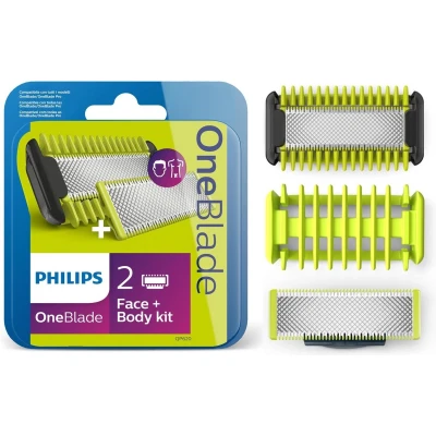 Afbeelding van Philips OneBlade Original Blade QP620/50 Vervangmesjes Body Kit 2 stuks