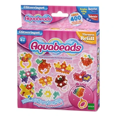 Afbeelding van Aquabeads 79928 set van kleurrijke ronde glitterringen (DE)