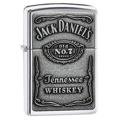 Afbeelding van Zippo aansteker Jack Daniel&#039;s Chrome Label Emblem