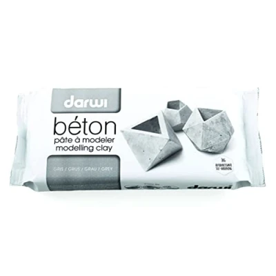 Afbeelding van Darwi boetseerpasta Beton, pak van 1 kg