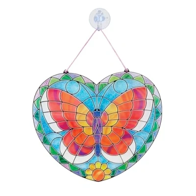 Afbeelding van Melissa &amp; Doug Stained Glass Vlinder Arts Crafts DIY 5+ Cadeau voor jongens of meisjes