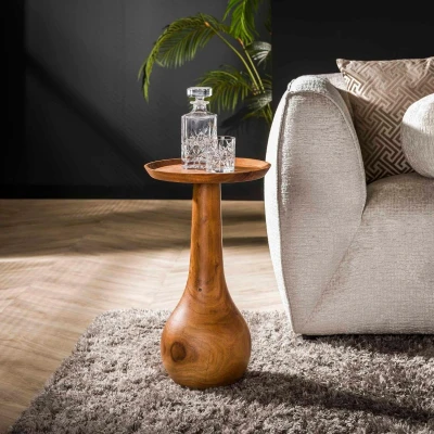 Afbeelding van Anantoli ronde bijzettafel Ø35 cm naturel