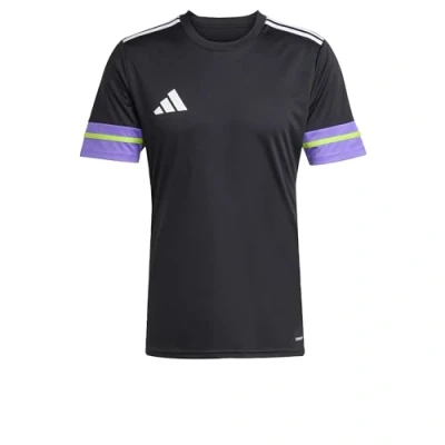 Image de adidas Homme SQUADRA25 JERSEY SHORT SLEEVE, Black/Purple Rush/Semi Solar Slime, M