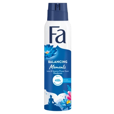 Afbeelding van Fa Balancing Moments Lotus &amp; Sesame Flower Deodorant 150ML