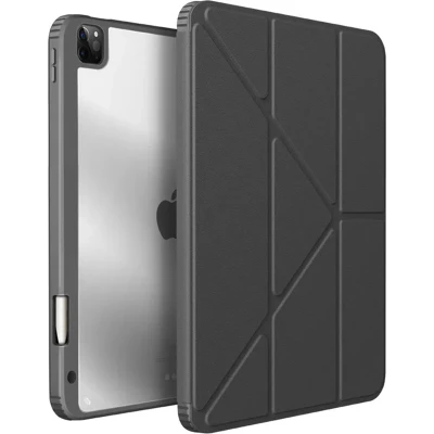 Afbeelding van Uniq Tablet Hoes Geschikt voor iPad Pro 12.9 (2022) / (2021) Moven Case Donkergrijs /Charcoal Grey