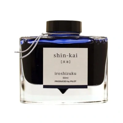 Afbeelding van Pilot Iroshizuku Fountain Pen Ink 50 ml fles Shin kai Deep Sea (Blue Grey) (Japanse import)