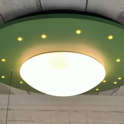 Afbeelding van Plafondlamp Starlight met sterrenhemel, groen