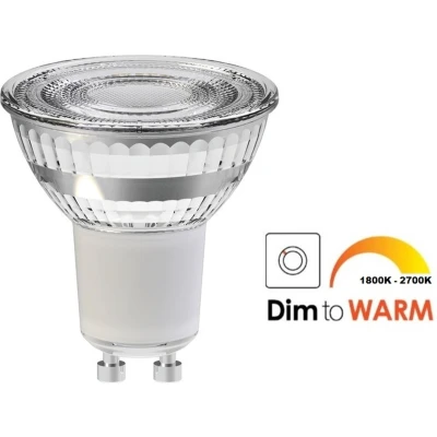 Afbeelding van Dimbare GU10 Spot LED Lamp Warmtone 2700K 1800K 3.6 Watt, vervangt 50W Halogeen Integral