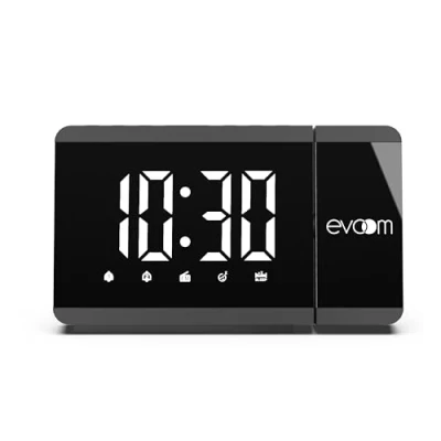 Afbeelding van Radio alarmklok Evoom Zwart Modern