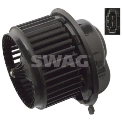 Afbeelding van SWAG 30 10 6363 Interieurventilator voor stuur links/rechts Met elektromotor VOLKSWAGEN: Sharan II, Touareg I, Transporter 5 Bus, AUDI: Q7
