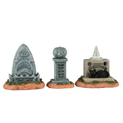 Afbeelding van Spooky Town Horrid Headstones Set van 3