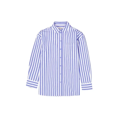 Afbeelding van GARCIA Blouse Gestreept Blauw/dessin XL