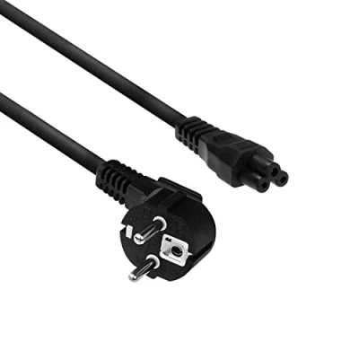 Afbeelding van ACT AK5408 230V Stroomkabel Randaarde Stekker CEE7/7 C5 Zwart 1,5 meter