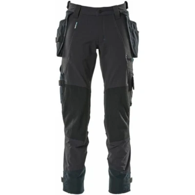 Afbeelding van MASCOT 17031 311 010 stretch werkbroek met spijkerzakken en kniezakken (010 donker marine) 82C54