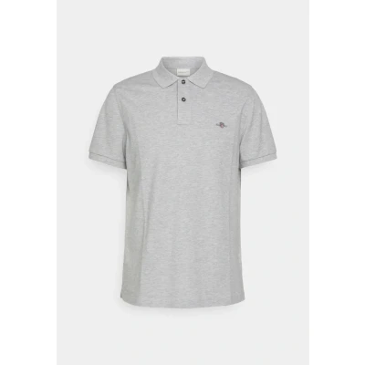 Afbeelding van GANT REG Shield Poloshirt, Heren, Maat: Large, Grey melange
