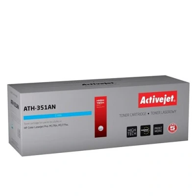 Image de Activejet ATH 351AN toner for HP printer; CF351A replacement; Supreme; 1100 pages; cyan