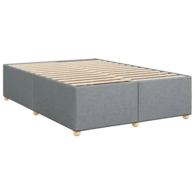 Image de vidaXL Cadre de lit sans matelas gris clair 140x200 cm tissu