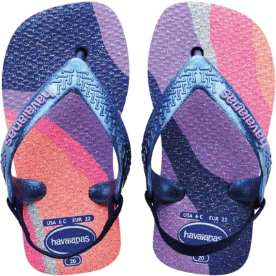 Afbeelding van Havaianas FLIP FLOP BABY Palette GLOW Minime Teenslippers voor kinderen, Maat: 20, Marine blue Kunststof