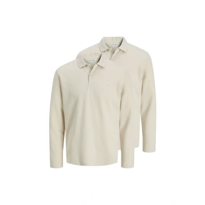 Afbeelding van Jack &amp; Jones 2ER PACK Austin Poloshirt, Heren, Maat: XXL, Moonbeam