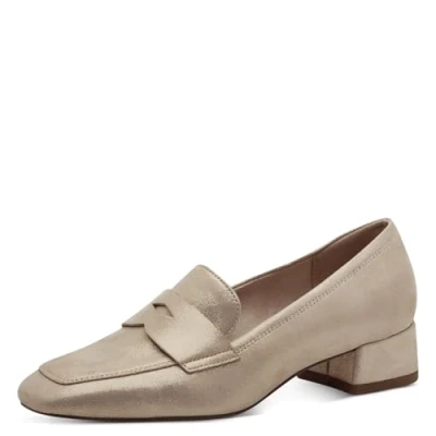 Afbeelding van Tamaris Trotteur Instappers beige Leer Dames Maat 36