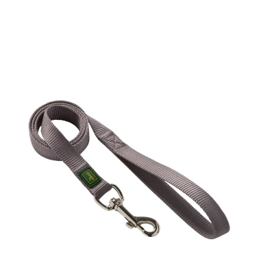 Afbeelding van Hunter Looplijn Nylon Soft Grijs Hondenriem 100x2.0 cm