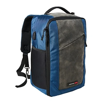 Afbeelding van Cabin Max Manhattan Opvouwbare rugzak onder de zitting, Blue Rpet, Ryanair draagtas 40 x 25 20 cm